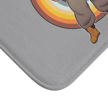 Bawdy Bear in Flannel / Bath Mat